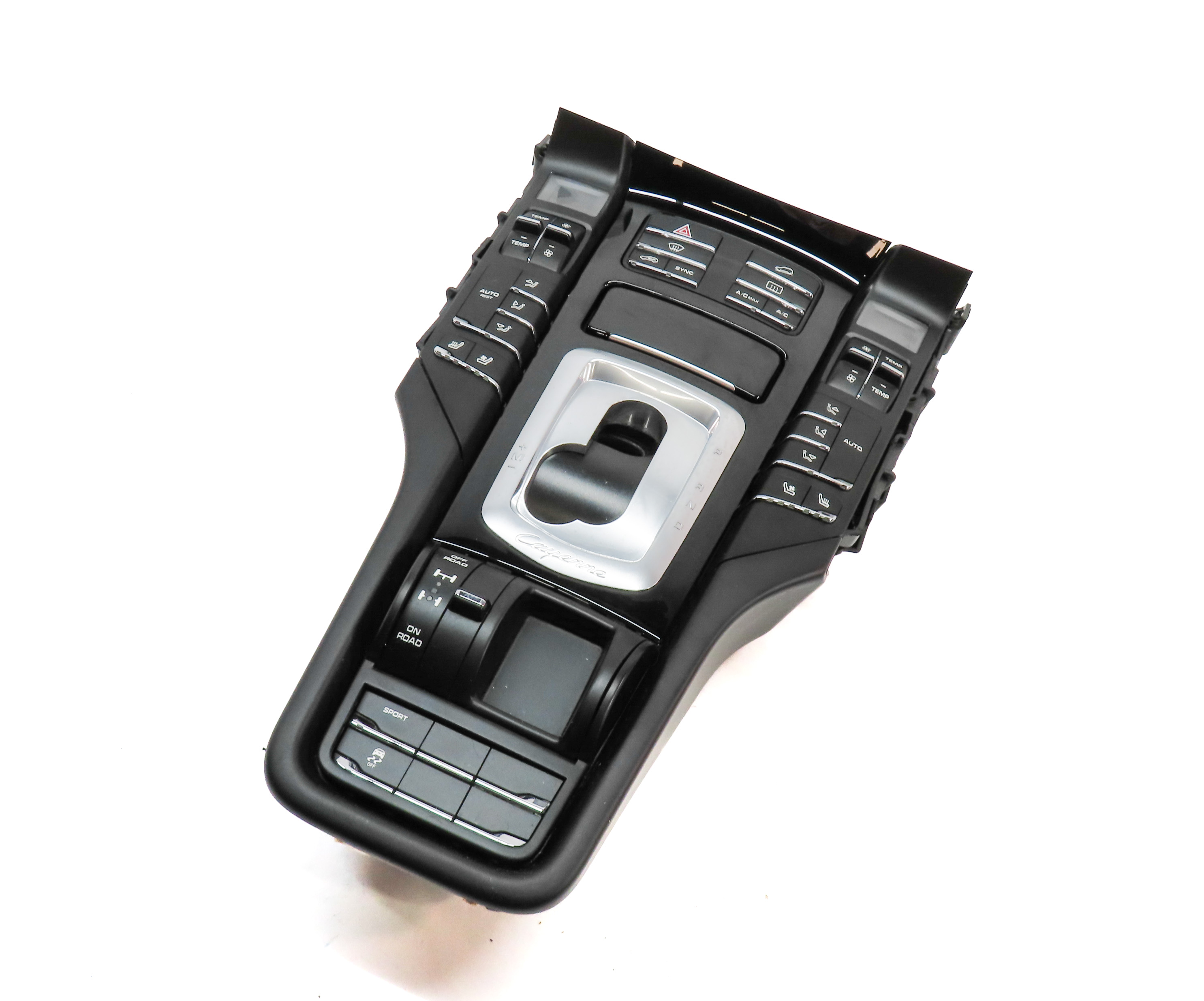 11-18 PORSCHE CAYENNE (958) FRONT HEATER A/C TEMPERATURE HAZARD TERRAIN CONTROL — exact item pictured